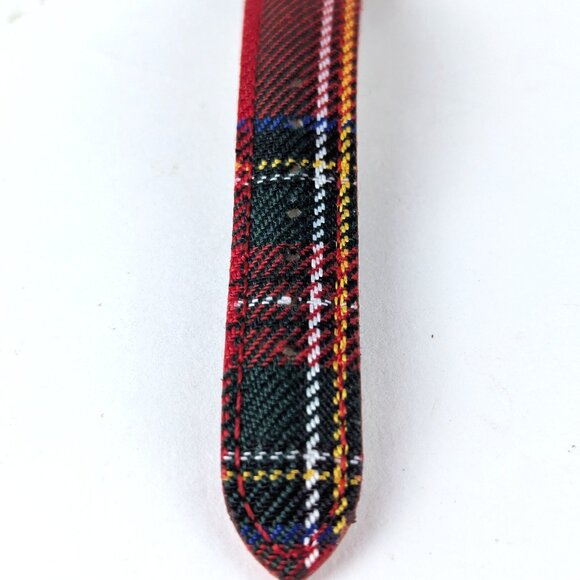 Vintage Christmas Poinsettia Rhinestone Watch - Picture 3 of 8